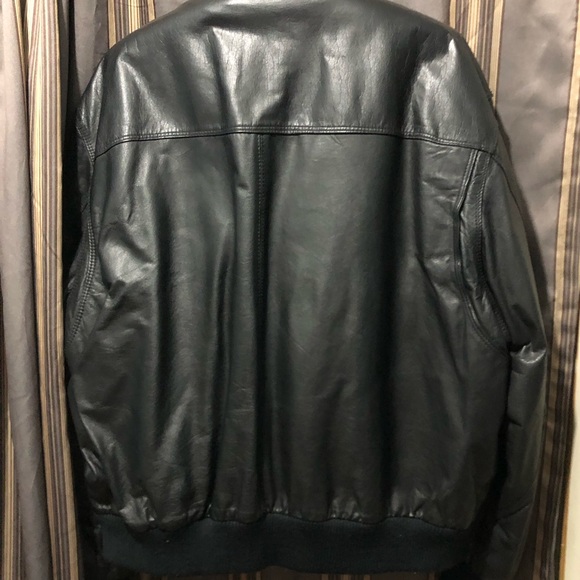 Members Only Black Leather Jacket - Picture 2 of 3